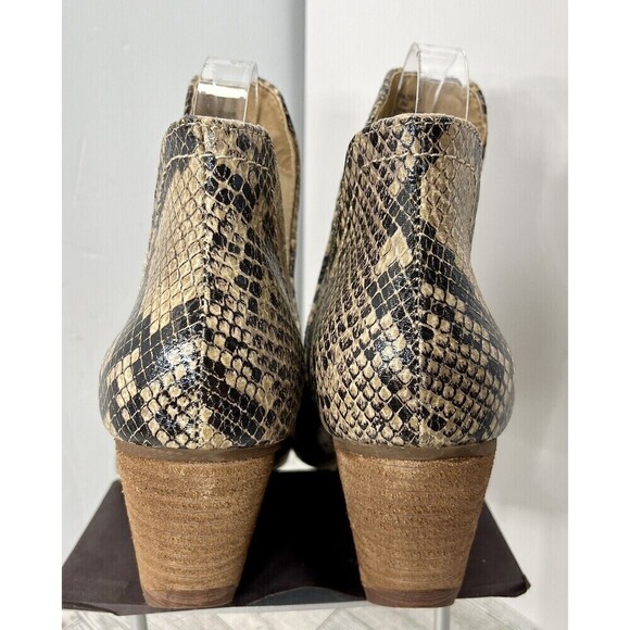 COCONUTS BY MATISSE Trader Boots Booties 7.5M Heels Snake Print Cowgirl Boho - Picture 4 of 9